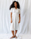 Swiss Dot Scallop Dress