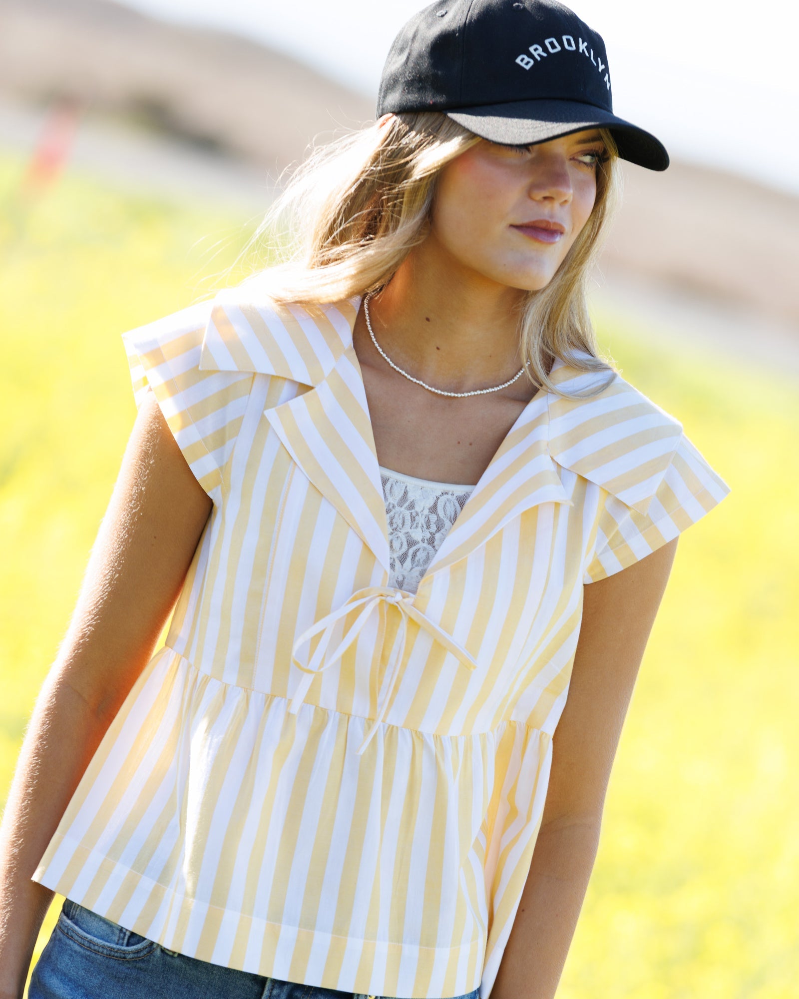 Sunshine Stripe Top Main image