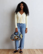 Mid-Rise Wide Stripe Jeans