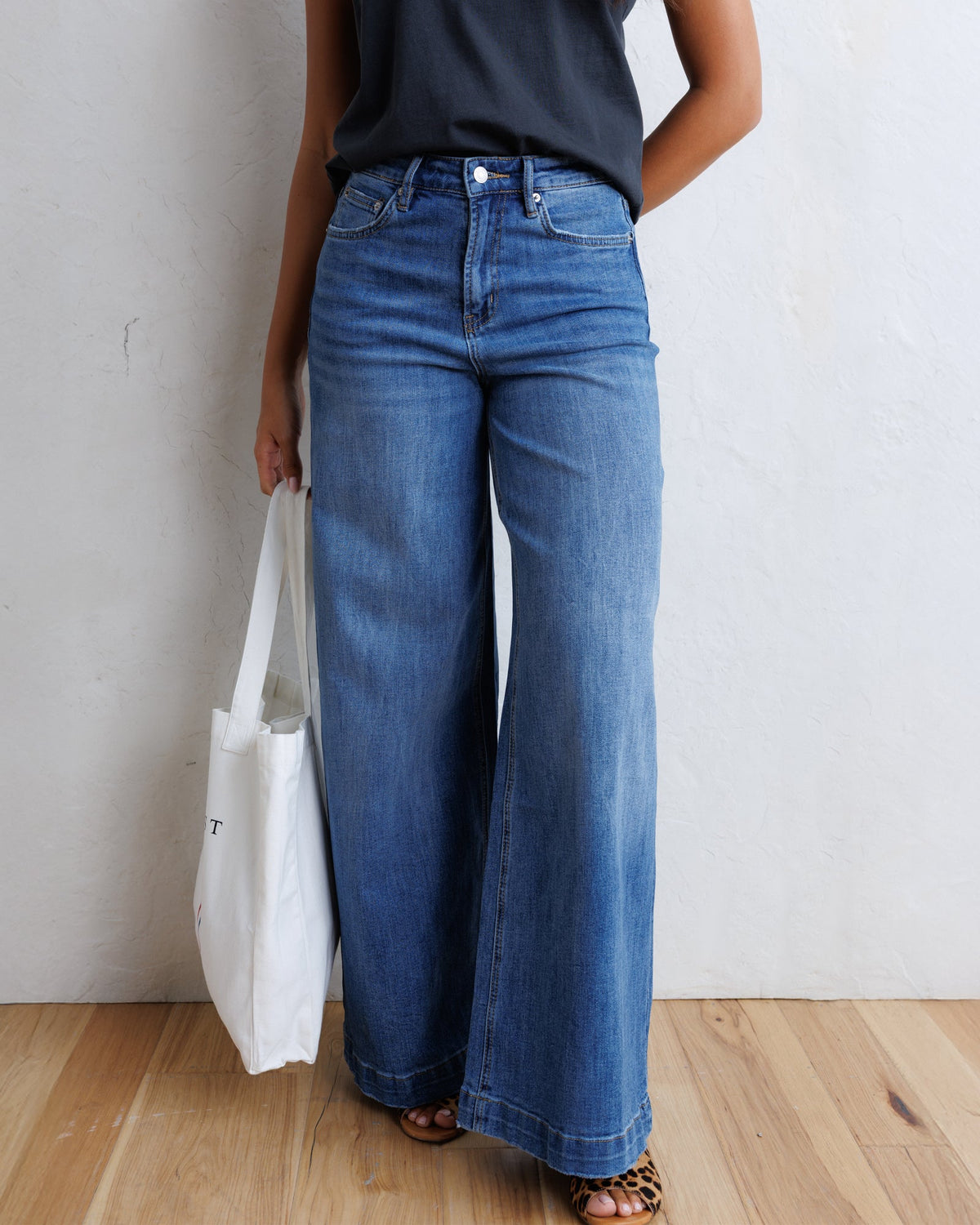 Super High Wide Leg Slouchy Wash