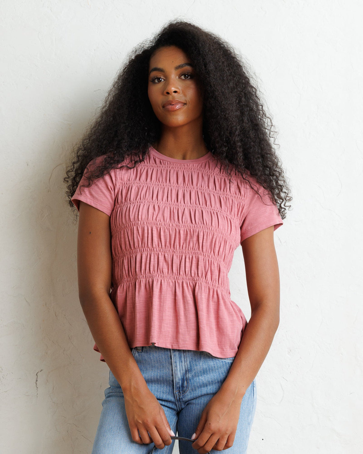 Smocked Tee