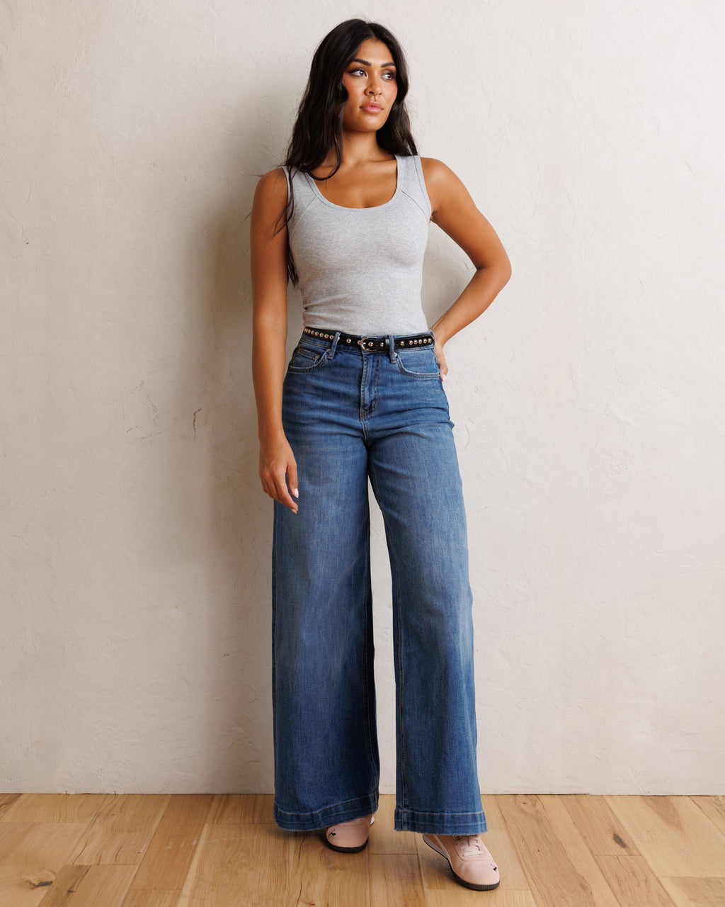 Super High Wide Leg Slouchy Wash