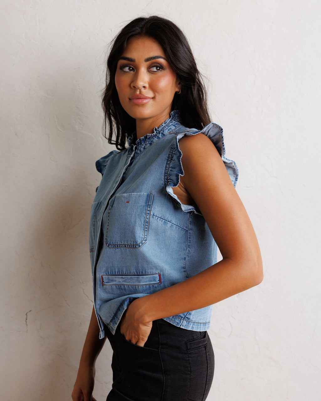 Day To Day Denim Vest