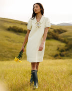 Demure Denim Dress