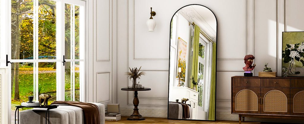 26" x 71" Full Length Mirror - Aluminum Alloy Frame Full Body Mirror - Extra Large Floor Mirrors for Bedroom, Living Room