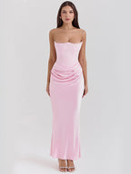 Isaiah Slim Tube Top Long Dress