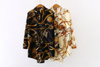 Fashion Women Shirts Vintage Button Tees Blouse Sexy Big Large Top Loose Casual Tops Cardigan