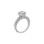 Sterling Silver 1.2CT Moissanite Engagement Ring