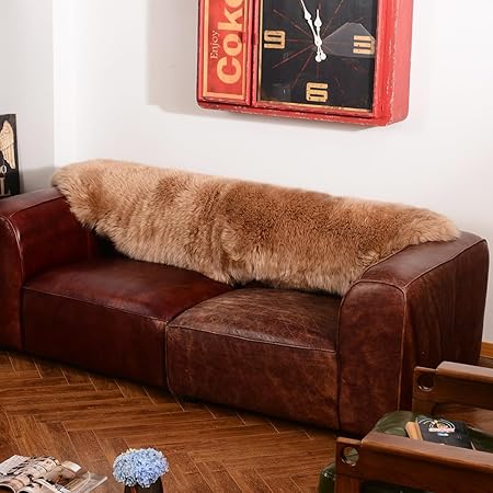 Genuine Sheepskin Area Rug Wool Rug Fur Carpet Fluffy Shaggy Fur Rug For Living Room Kids Bedroom Real Sheepskin Throw Lambskin