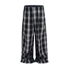 PLAID SPLIT SWEATPANTS