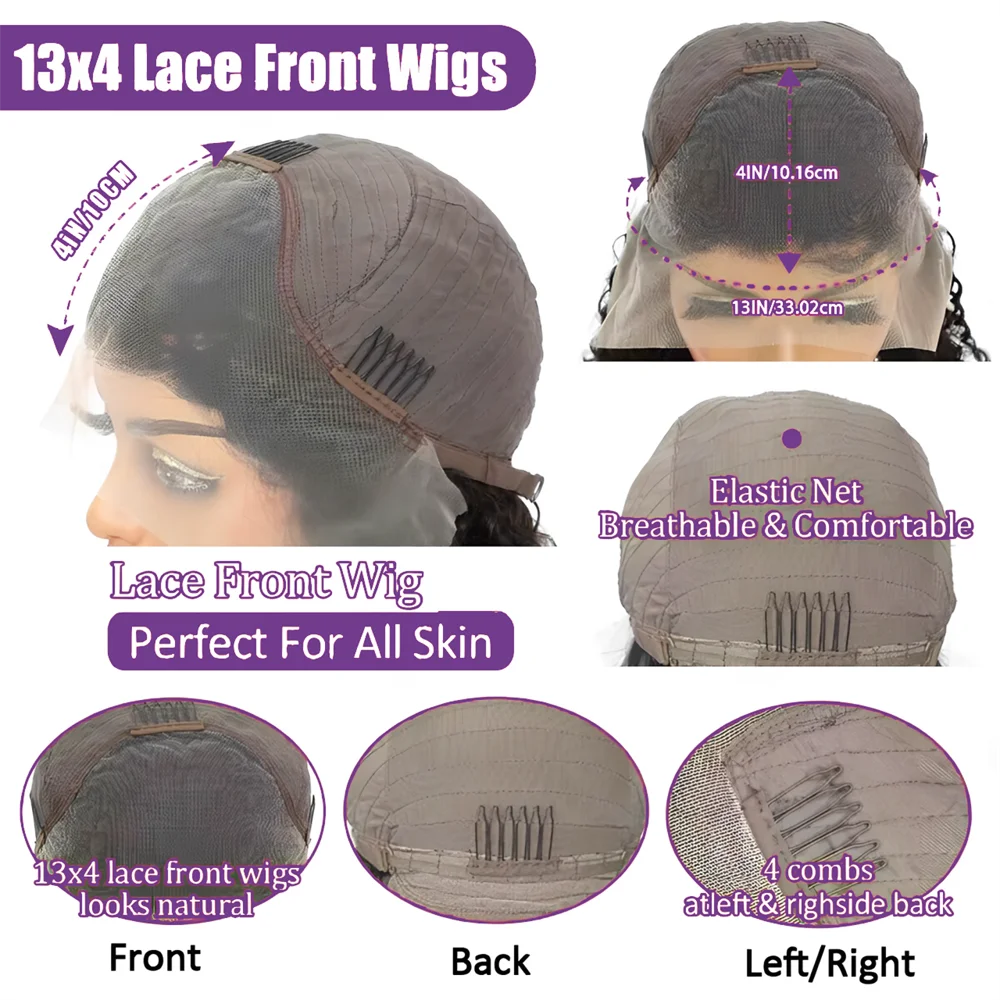 Highlight Body Wave Bob Wig Human Hair 13X4 Lace Front Human Hair Wigs For Women Honey Blonde HD Transparent Lace Frontal Wig