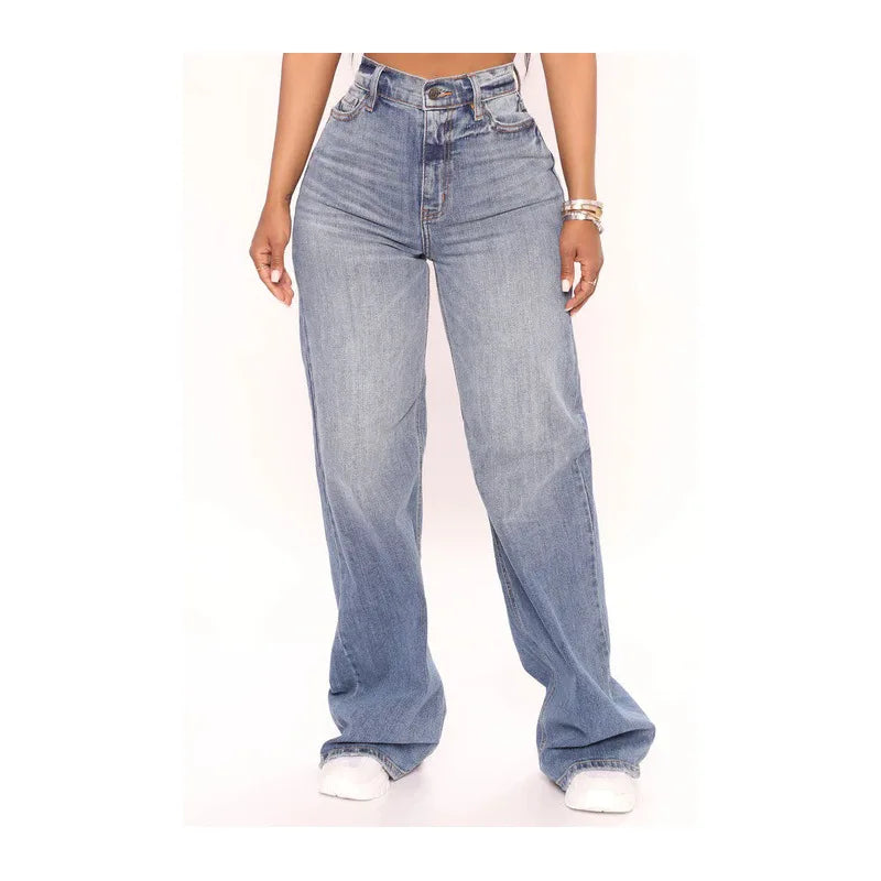 2026 New Y2K High Waist Baggy Jeans For Women Fashion Loose Denim Wide Leg Pants Casual Female Clothing XS-XL Drop Shipping