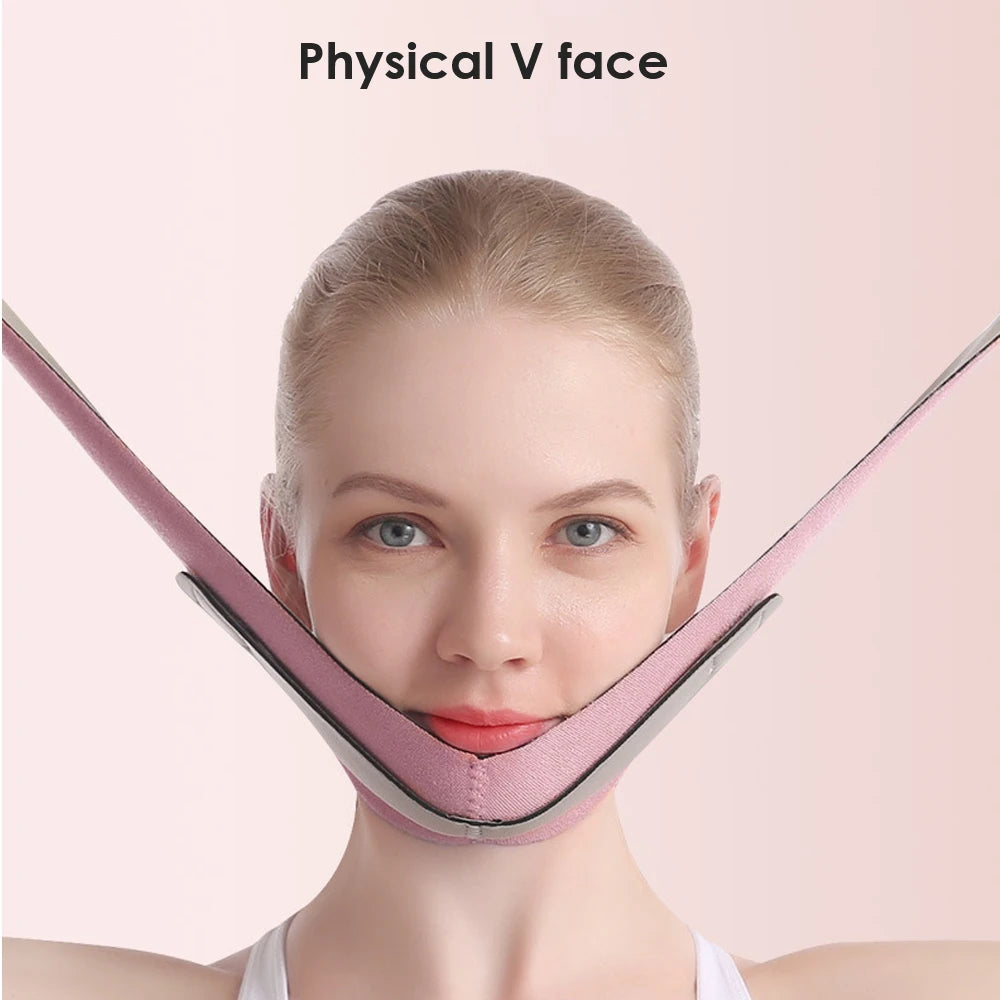 Face-lift with Sleep Face V Shaper Facial Slimming Bandage Relaxation Shape Lift Reduce Double Chin Face Thining Band Massage Secondary image