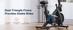 MERACH Exercise Bike Brake Pad/Magnetic Stationary Bike with Exclusive App Low Noise Indoor Cycling Bike with Fitness Courses
