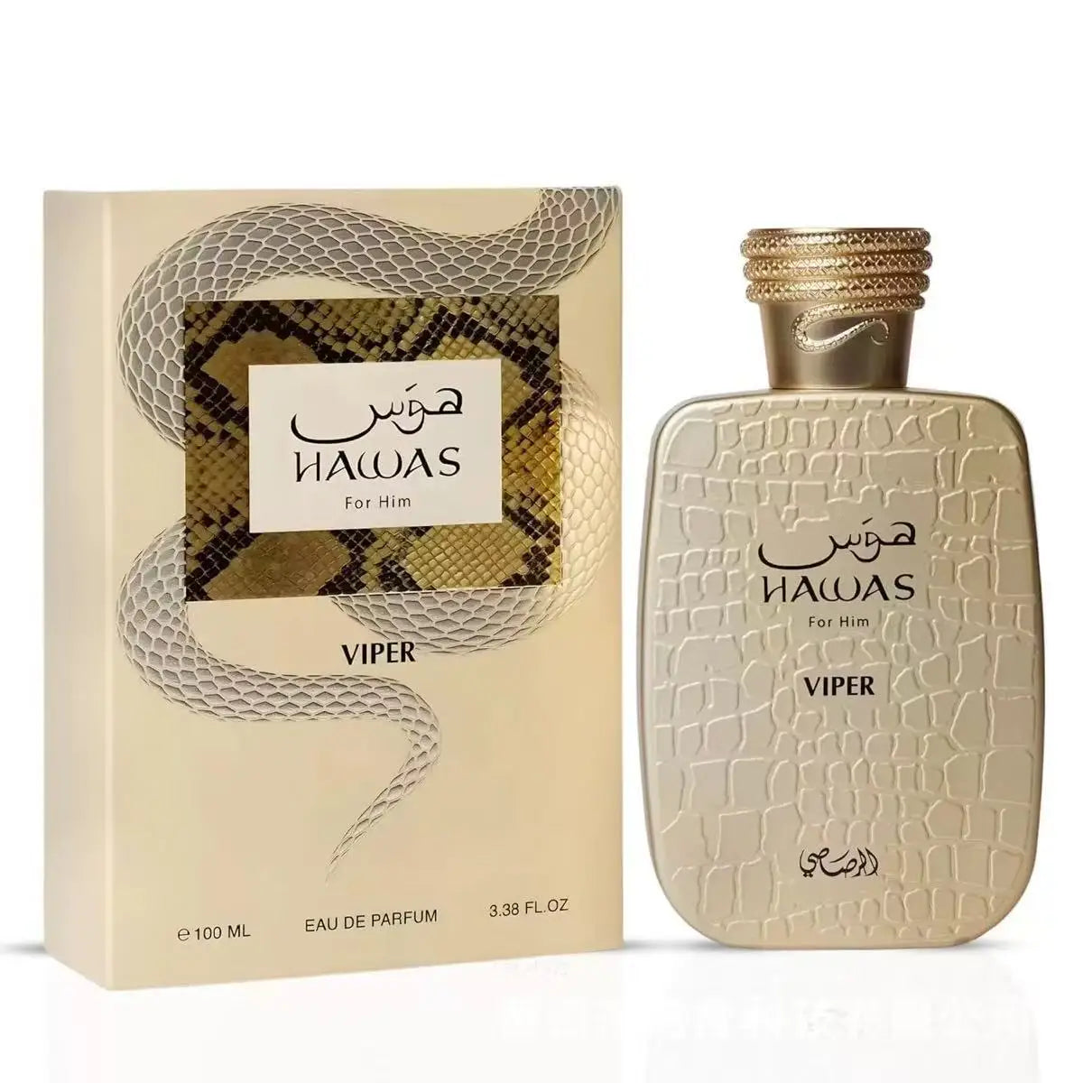 Hawas For Him Viper Eau de Parfum 100ml 3.38fl.oz Men Woody Spicy Long Lasting Fragrance