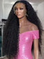 Deep Curly Lace Front Wigs Transparent HD 13x4 Lace Frontal Wigs Deep Wave 100% Real Human Hair Wigs For Women Wet And Wavy