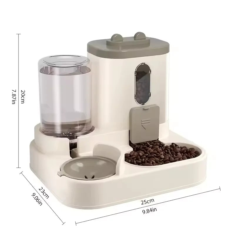 Pet large-capacity feeder integrated automatic water dispenser cat food bowl dog feeding bowl cat bowl dog bowl pet supplies Secondary image