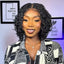 Short Curly Braids Bob Wig For Black Women Double Full Lace Front Curly Micro Box Braided Bob Wig with Baby Hair Pre Plucked