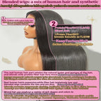 Kinky Straight 13x4 Lace Front Human Hair Wigs For Women Brazilian Bone Colored Straight 5x5 Transparent Lace Frontal CurlyWig