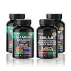 Sea Moss and shilajit Bundle 120 capsules, with Seamoss, Black Seed Oil, Ashwagandha, Ginger, Burdock Root, Turmeric, Black Pepp