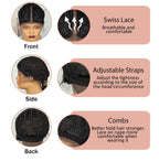 Twist Braided Wigs Synthetic Lace Front Handmade Knotelss Braided Lace Wigs Natural Braidis Wigs with Baby Hair for Black Women