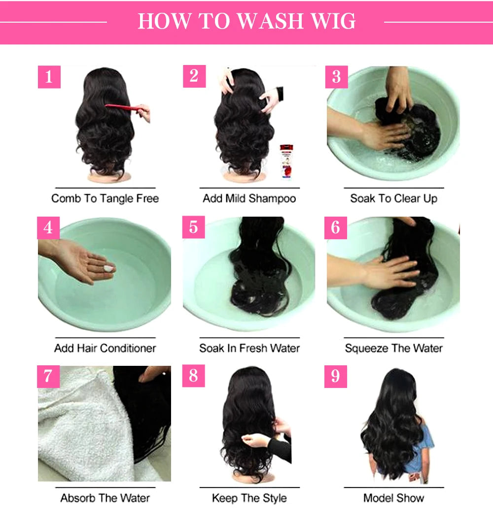13x4 Lace Frontal Wig Human Hair Short Bob Wig Body Wave 4x4 HD Lace Front Closure Wig Brazilian Virgin Hair Natural Black Color