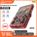 NEW R36S Retro Handheld Game Console Linux System 3.5 Inch IPS Screen Portable Pocket Video Player 64GB 128GB Games Kid Gift