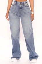2026 New Y2K High Waist Baggy Jeans For Women Fashion Loose Denim Wide Leg Pants Casual Female Clothing XS-XL Drop Shipping