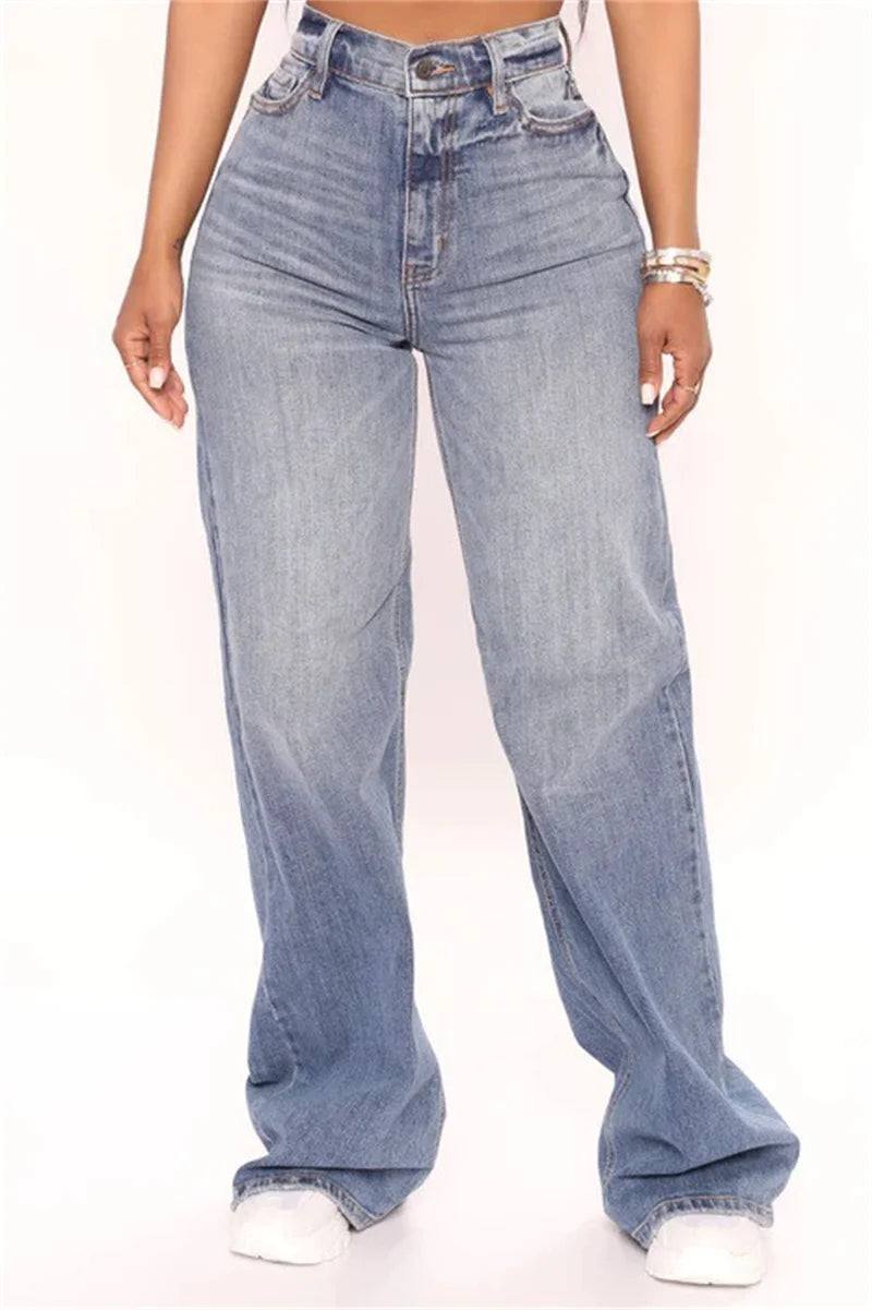 2026 New Y2K High Waist Baggy Jeans For Women Fashion Loose Denim Wide Leg Pants Casual Female Clothing XS-XL Drop Shipping