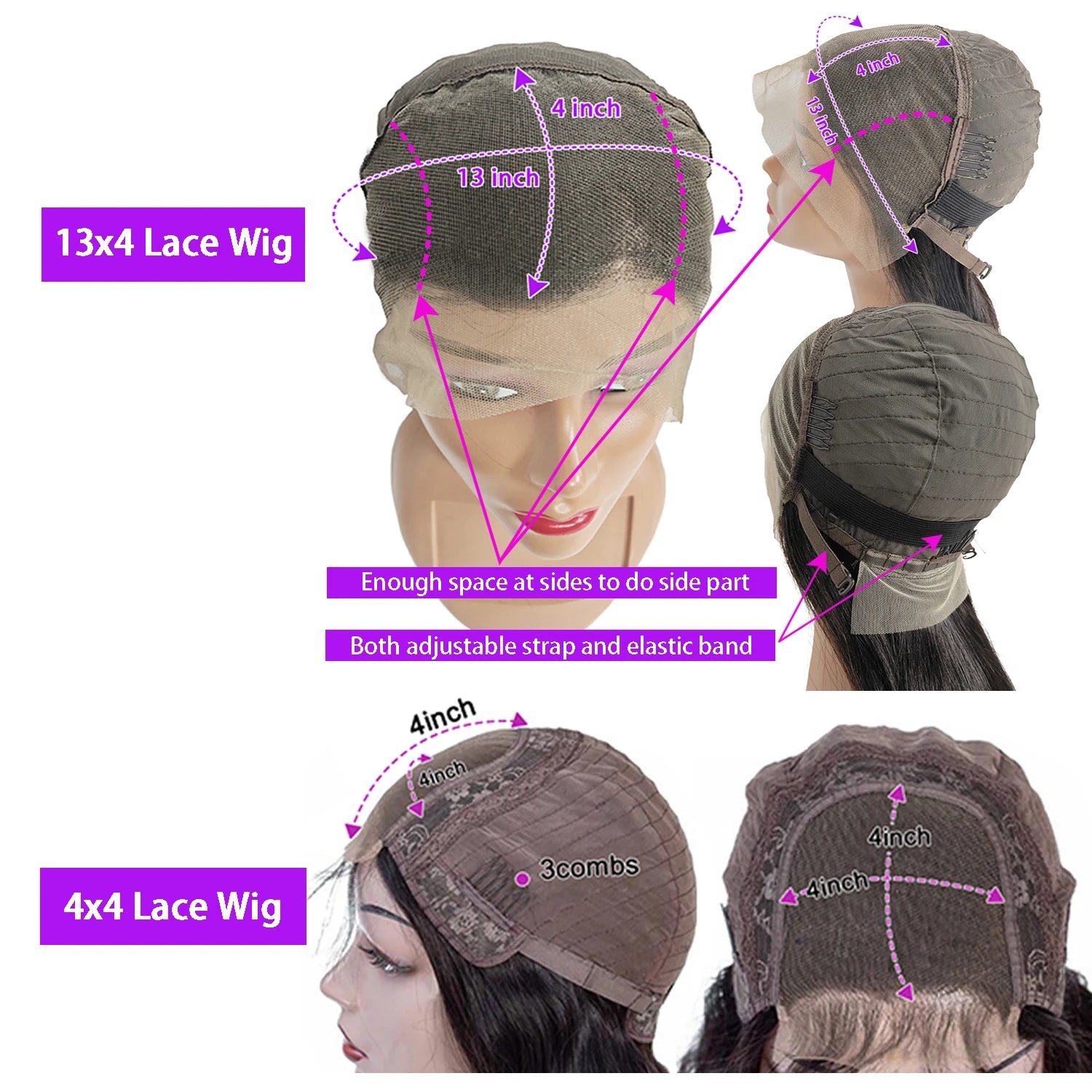 Jerry Curly Wigs 13x4 HD Lace Frontal Wig Glueless Remy Human Hair 4x4 Lace Closure Wig Water Wave Virgin Human Hair for Women
