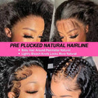 Deep Curly Lace Front Wigs Transparent HD 13x4 Lace Frontal Wigs Deep Wave 100% Real Human Hair Wigs For Women Wet And Wavy