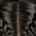 Twist Braided Wigs Synthetic Lace Front Handmade Knotelss Braided Lace Wigs Natural Braidis Wigs with Baby Hair for Black Women