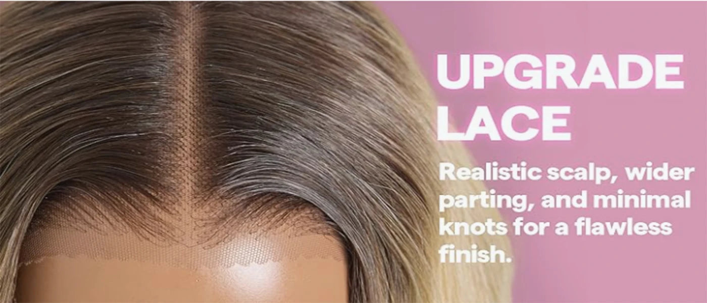 Long Blonde Wig for Women Middle Part Ombre Blonde Wavy Wigs Natural Looking Synthetic Heat Resistant Fiber Wigs for Daily Party