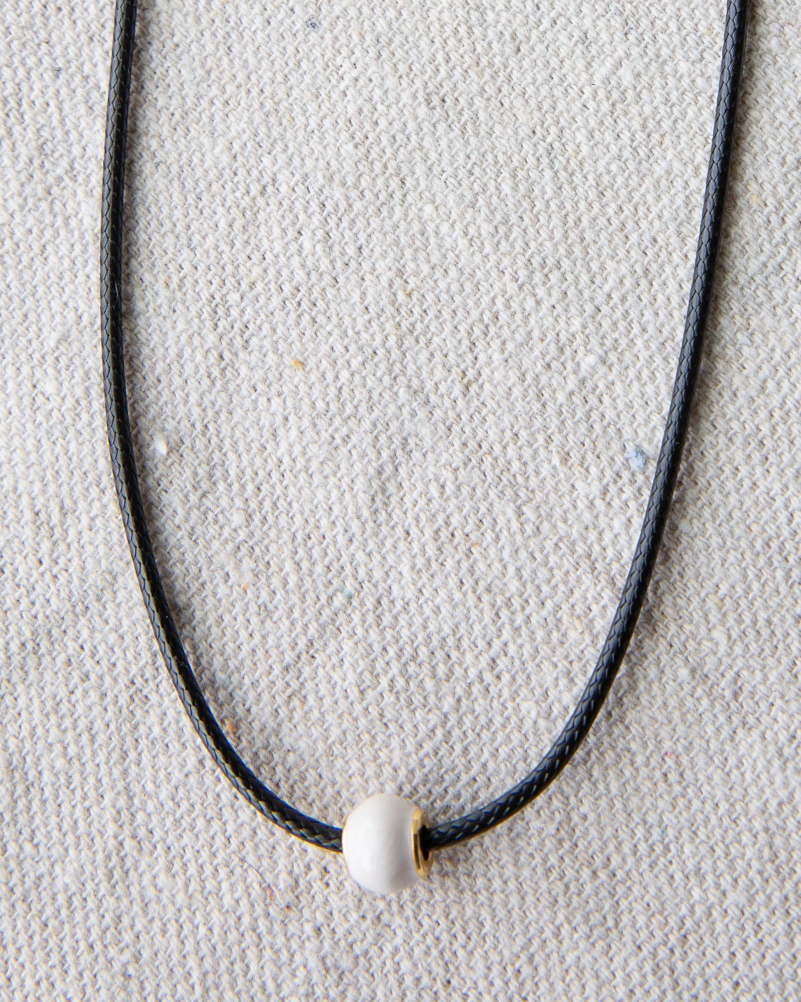 Pearl and Cord Necklace Secondary image