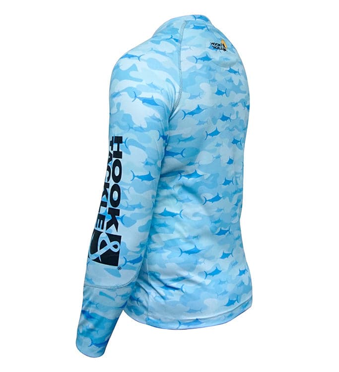 Youth Camo Billfish UV Fishing Shirt (8-20) Secondary image