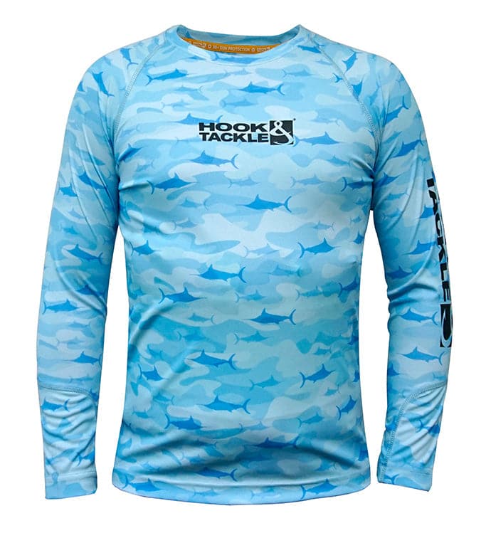 Youth Camo Billfish UV Fishing Shirt (8-20) Main image