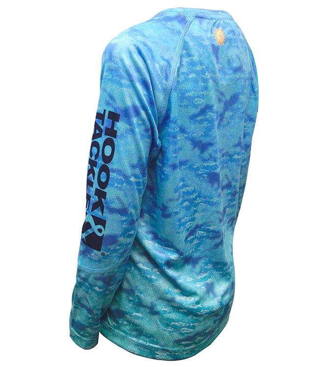 Youth Fish Fractal UV Fishing Shirt (8-20) Secondary image