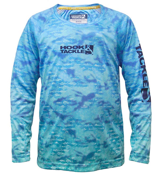 Youth Fish Fractal UV Fishing Shirt (8-20) Main image