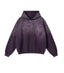 PLUM CONTRAST PANEL HOODIE