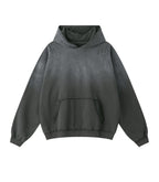 GREY DISTRESSED HOODIE