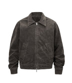 BROWN SUEDE WORK JACKET