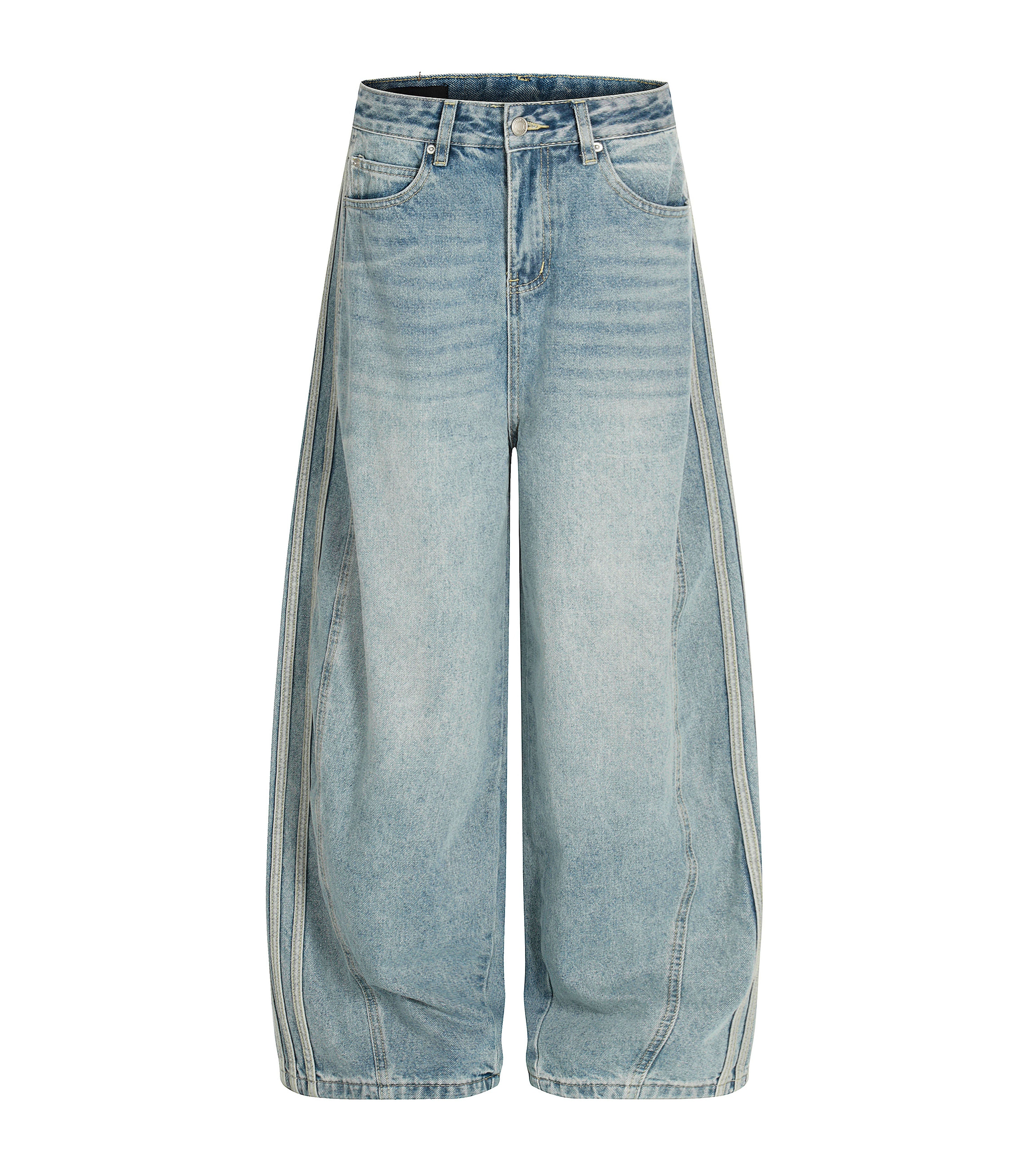 WIDEBOY STRIPED DENIM