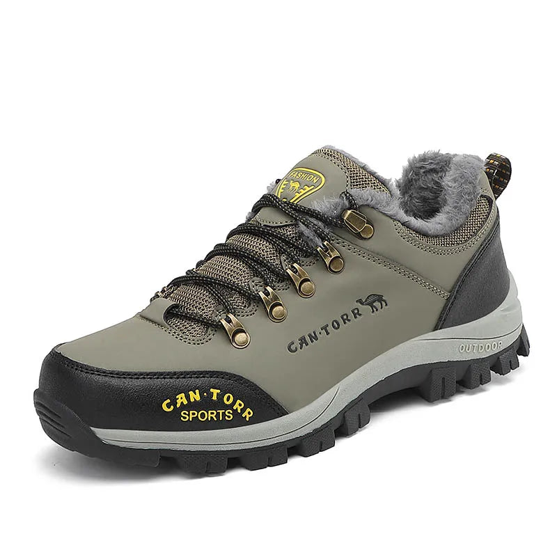 Men's Lightweight Cotton Hiking Shoes Mountain New High Quality Waterproof Leisure Shoes for Autumn/Winter Comfortable for