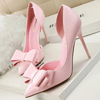 BIGTREE Shoes Bow-knot Woman Pumps Stiletto 10.5 Cm Women Basic Pump Pointed Toe Classic Pumps Sexy High Heels Women Shoes 2026