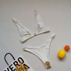 2026 Sexy Brazilian Bikini Swimwear Women Halter Push Up Bikini Set Swimsuit Female Lemon Print Bandage Biquini Bathing Suit XL
