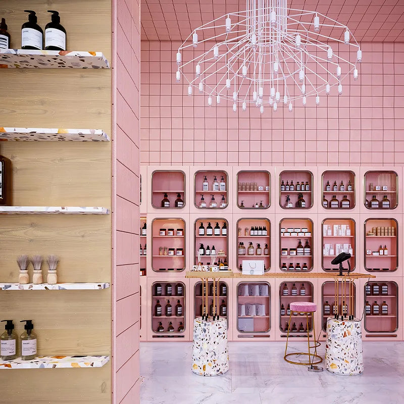 Display Cabinets with Lights Thousands of Abyssal Mirror Display Cabinets Company Showroom Beauty Store Cosmetic Cabinets Secondary image