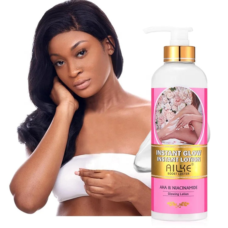 Customized Pink Diamond Floral Fragrance Whitening Body Lotion With Aha Flower Extract