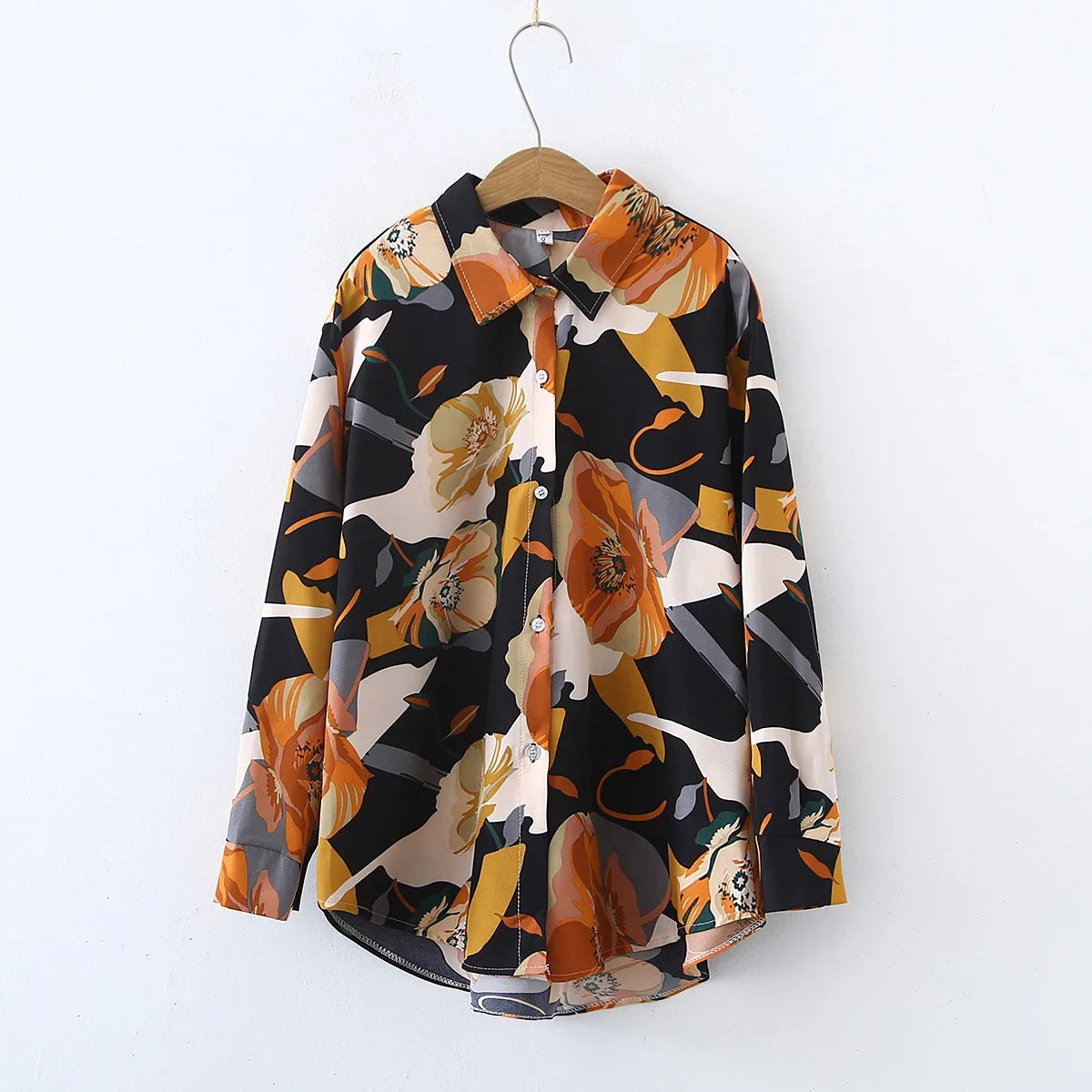 2026 Spring New Stylish Shirt Women Long Sleeve Customized Pattern Size Logo Digital Print Secondary image