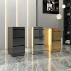 Modern Simple Luxury Gold Silver Black Salon Beauty Barber Trolley With Drawers Salon Trolley Hairdressing Stool Salon Furniture
