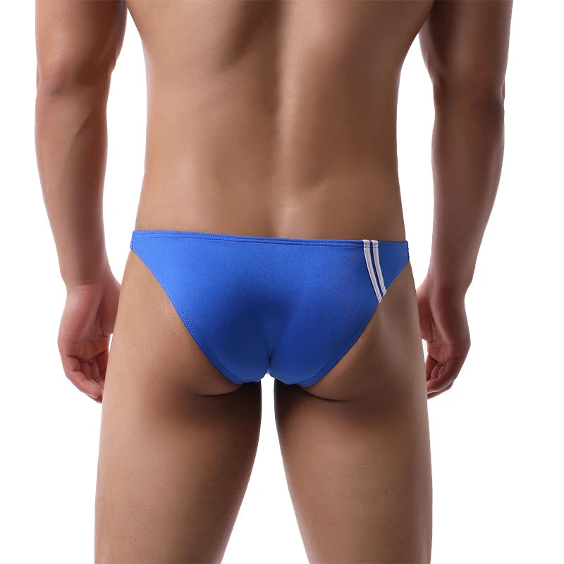 Men Swimwear Solid Swimsuit Briefs Sport Swimming Trunks U Pouch Beachwear Briefs Beach Shorts bathing suit